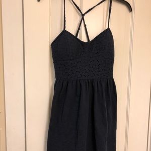 AEO strappy navy mini dress